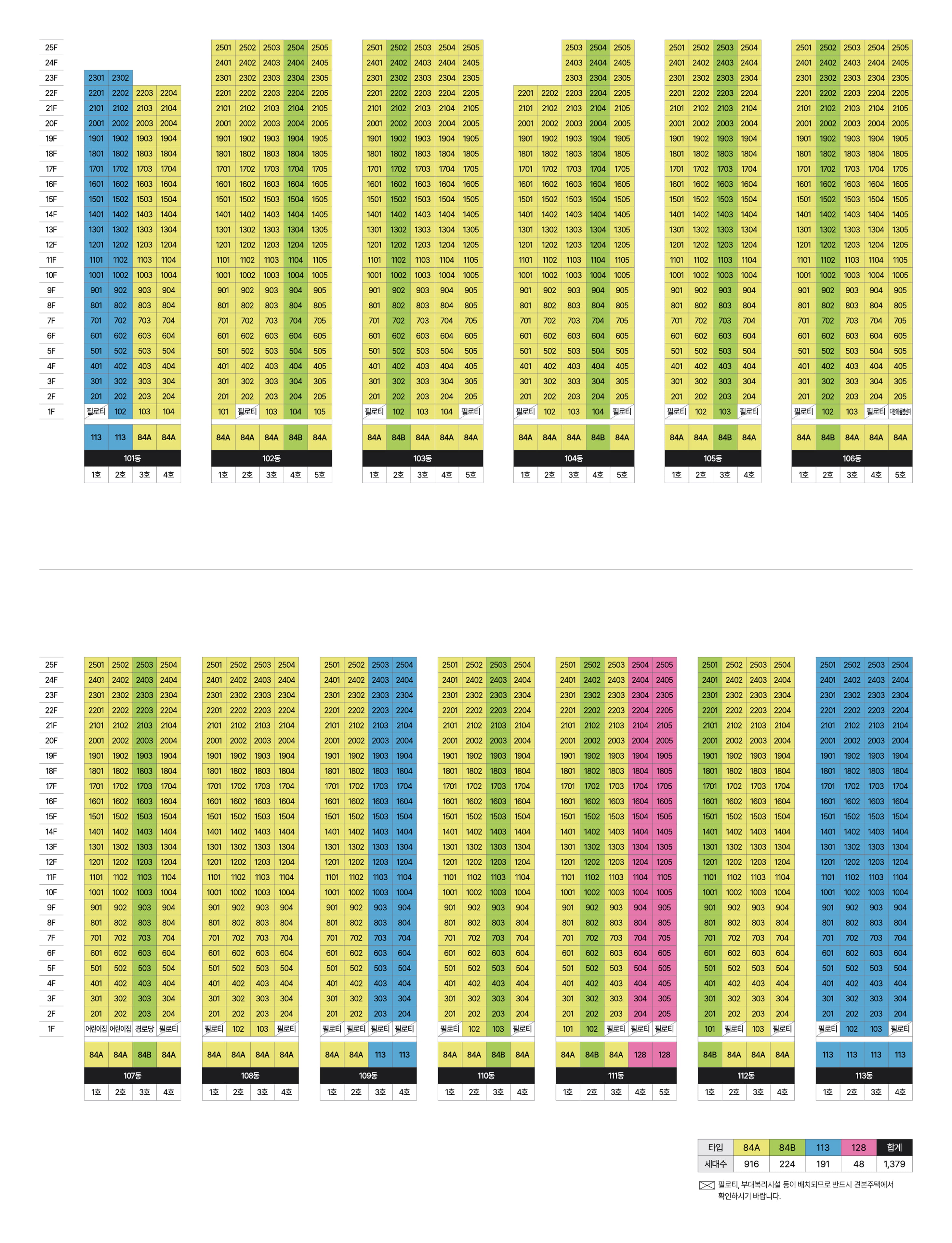 김해 신문 센트럴 아이파크 동호배치도